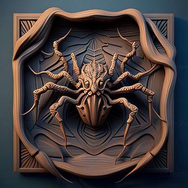 3D model Araneus cavaticus (STL)